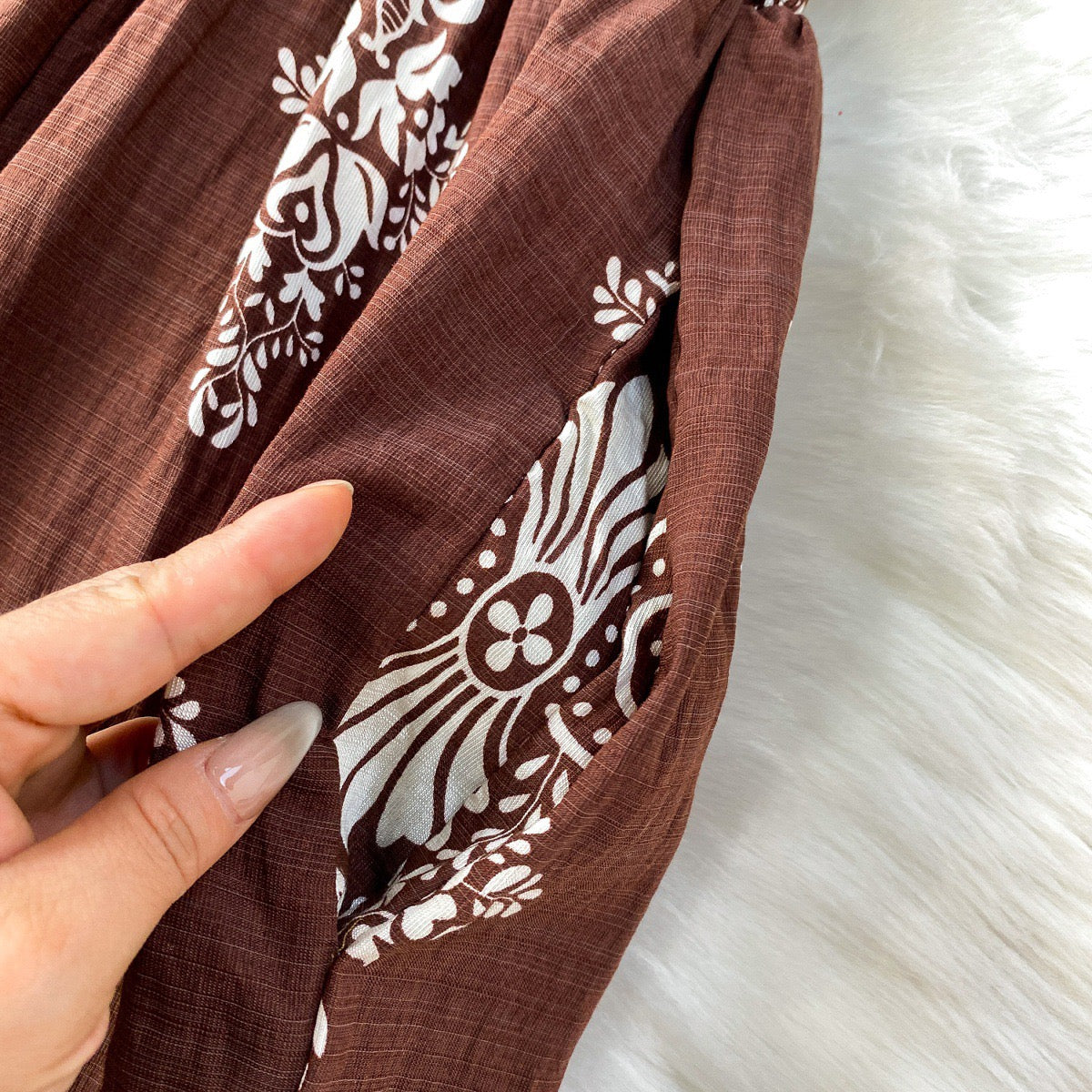 Brown summer jumpsuit