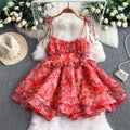 Fluffy ruffled princess dress