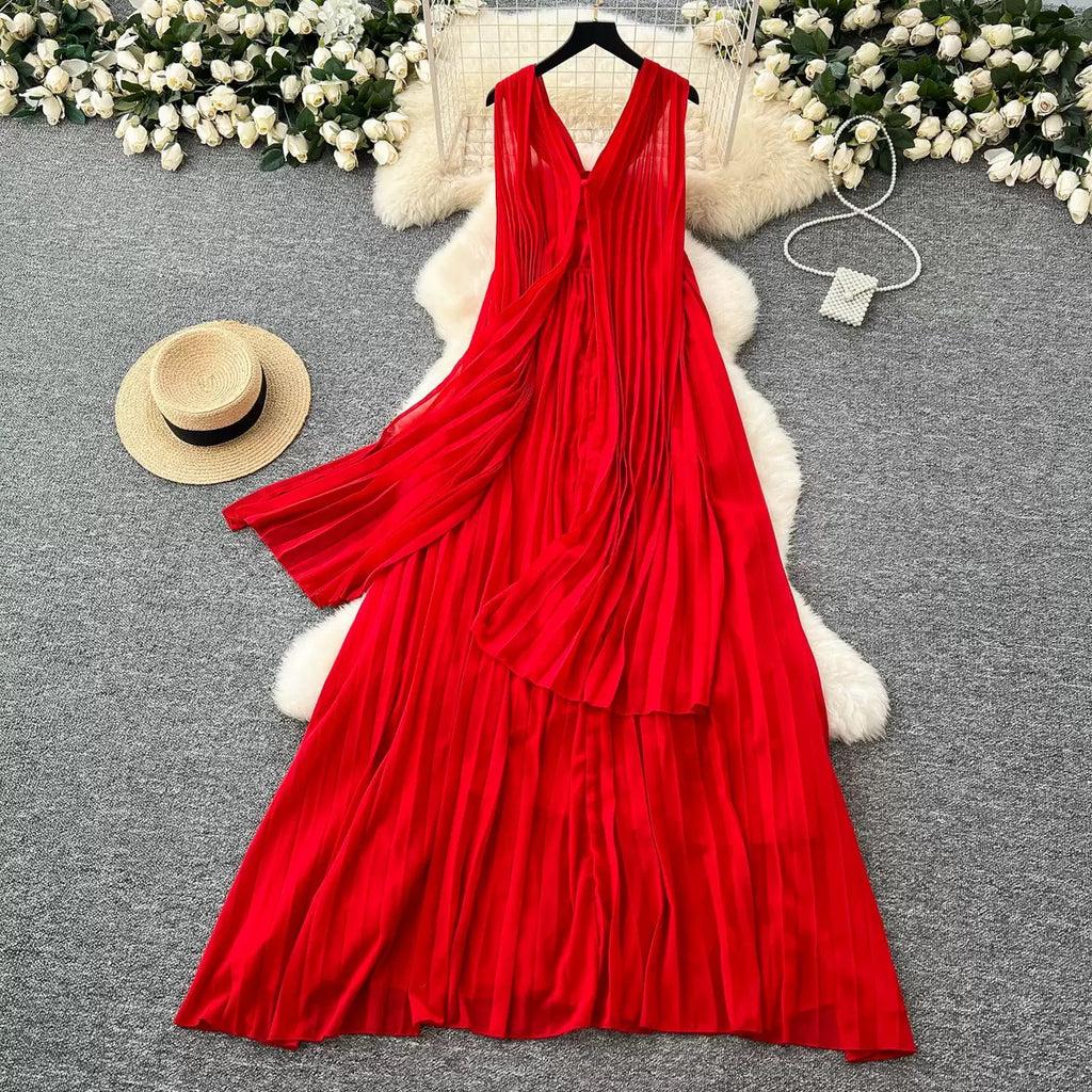 French style backless dress