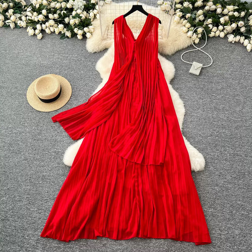French style backless dress