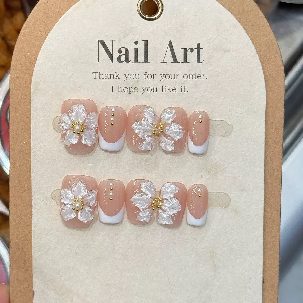 Acrylic Handmade Press On Nails - Short