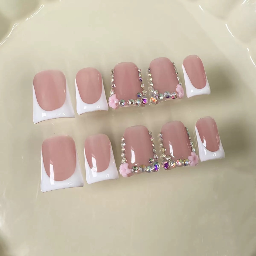 Classic French-tips Acrylic Set