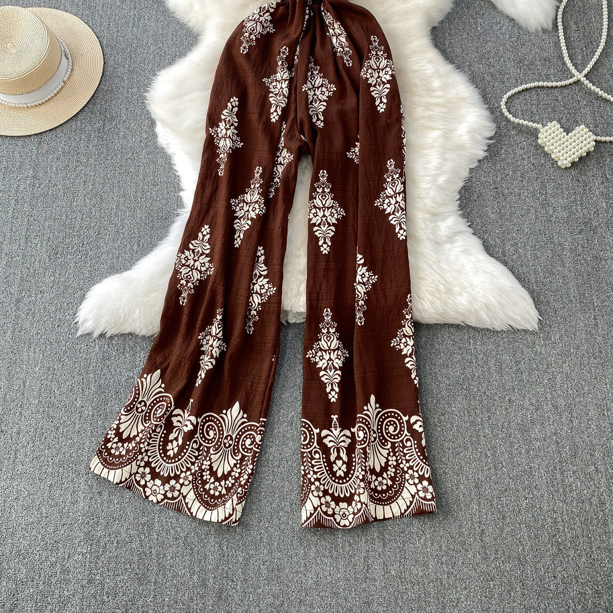 Brown summer jumpsuit