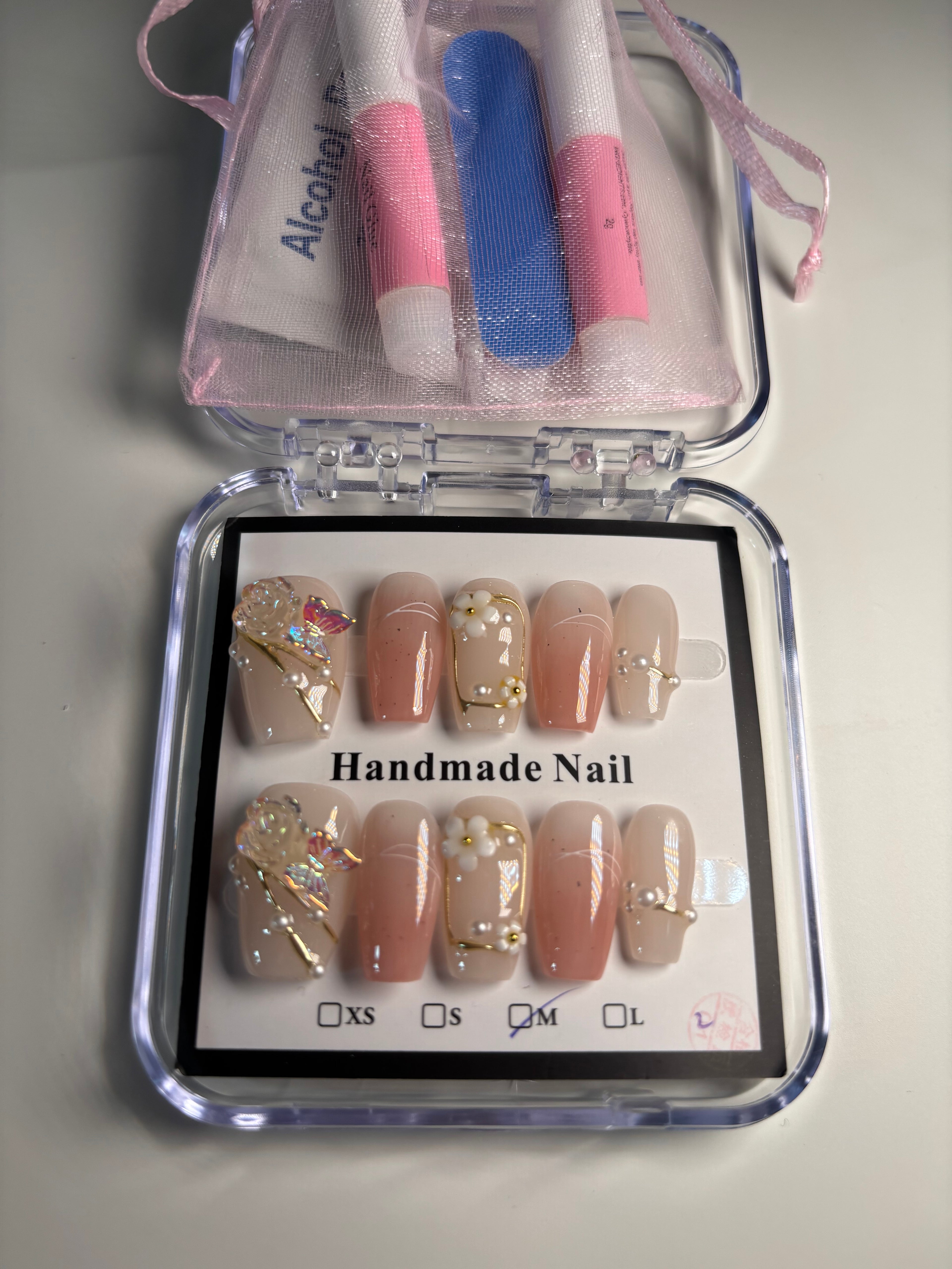 3D Design Acrylic Press on Nails