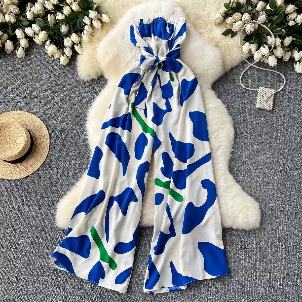 Summer bandeau jumpsuit