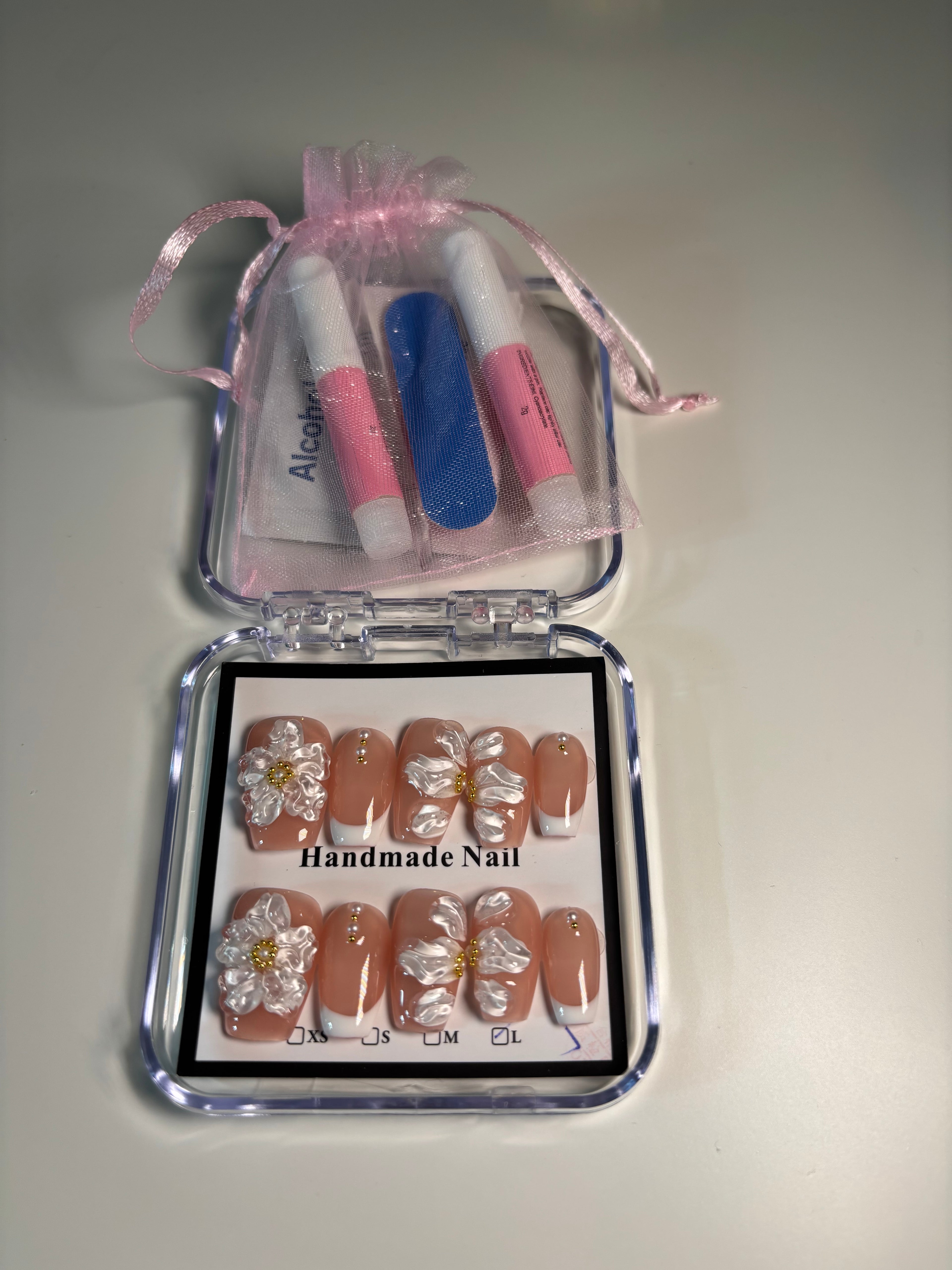 Acrylic Handmade Press On Nails - Short