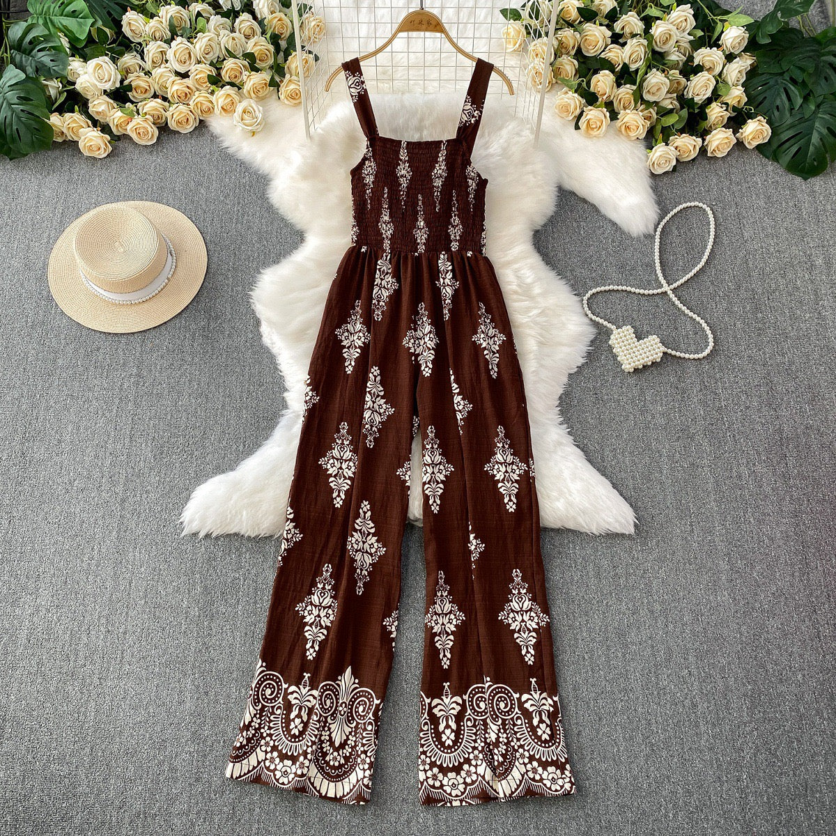 Brown summer jumpsuit