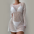 Bikini cover up knit dress