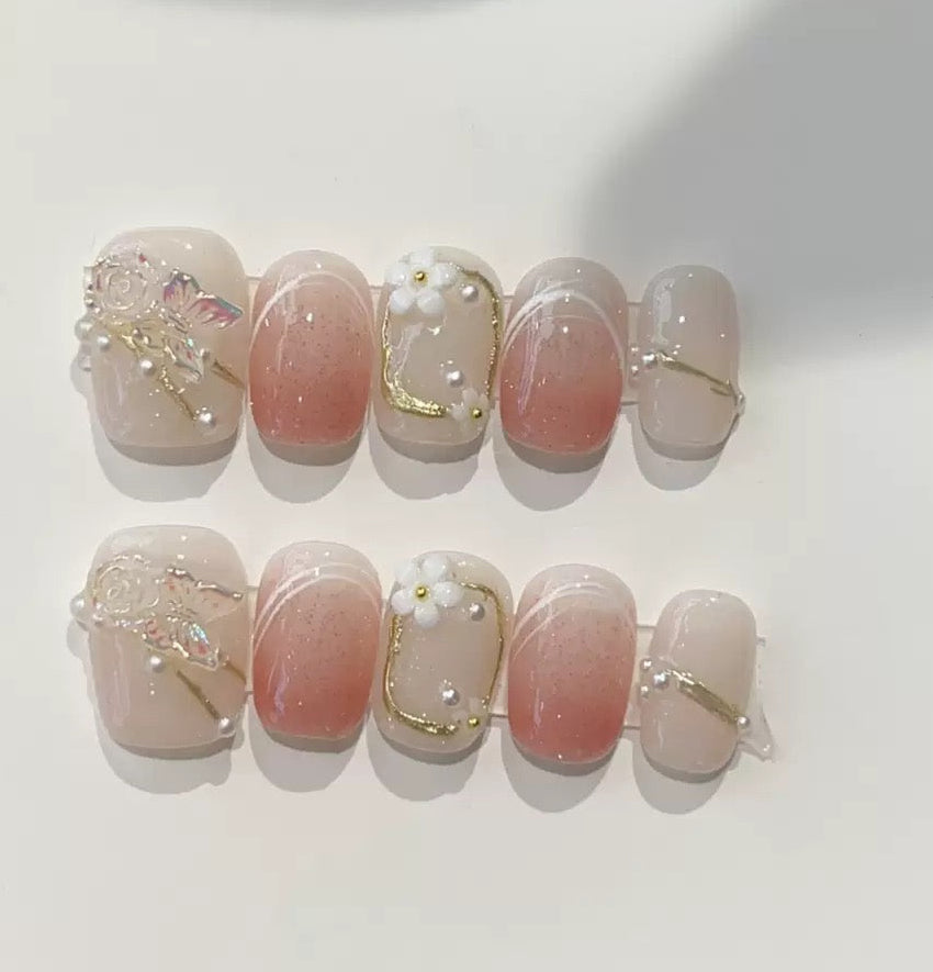 3D Design Acrylic Press on Nails