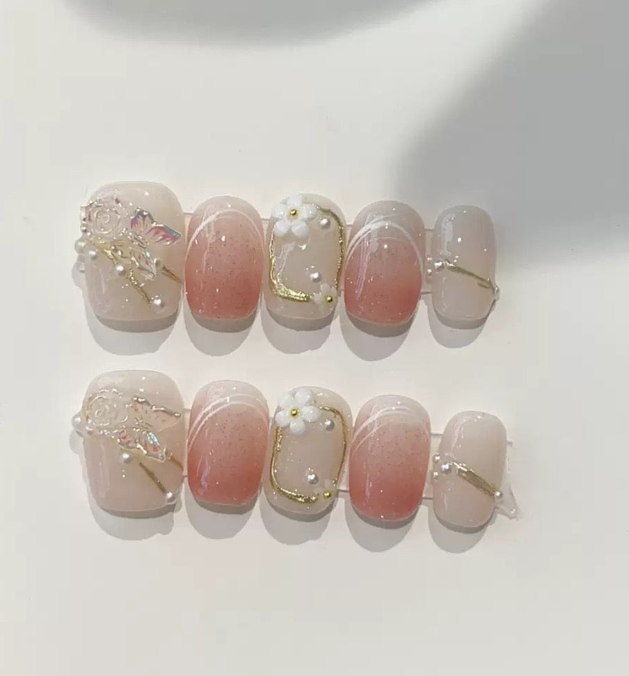 3D Design Acrylic Press on Nails