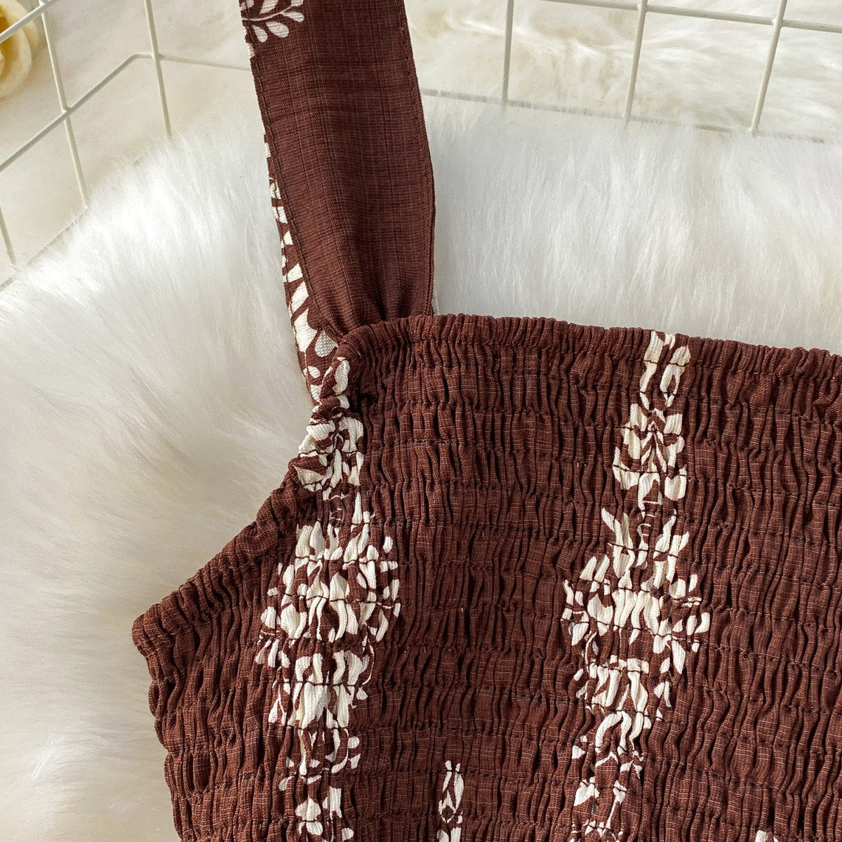 Brown summer jumpsuit